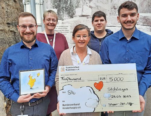 Sto-Azubis spenden 5.000 Euro an Bundesverband Kinderhospiz e.V.